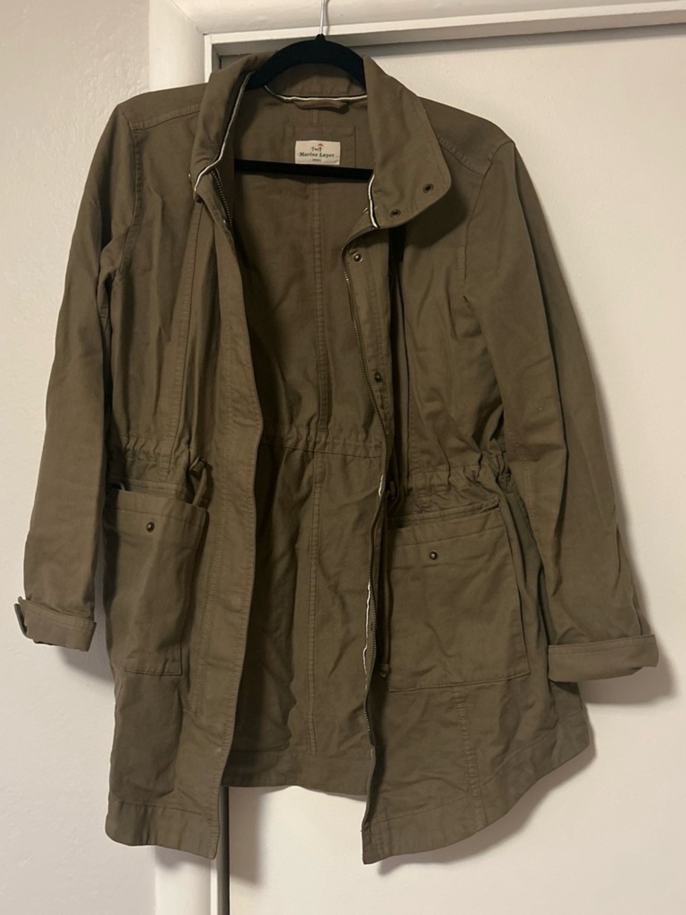 Marine Layer Olive Utility Jacket - Women's Lightweight Anorak